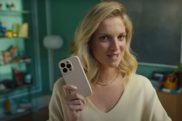 Júlia Palha numa campanha publicitária do Novobanco