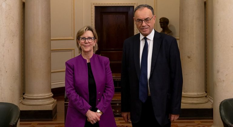 Maria Luís Albuquerque e Andrew Bailey