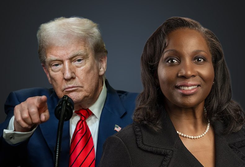 Trump e Lisa Cook | Fotos: whitehouse/wikipedia