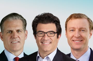 Dean Athanasia, Jim DeMare e Alastair Bortwick | Foto: Bank of America