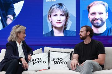 Cristina Dias Neves, diretora do Jornal PT50 e Rúben Germano, diretor-geral da Revolut em Portugal