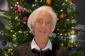 Christine Lagarde, presidente do Banco Central Europeu, deixou uma mensagem de Natal