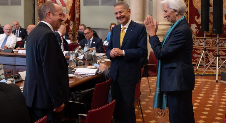 Álvaro Santos Pereira e Christine Lagarde/Foto: BCE