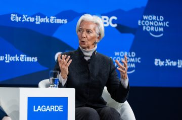 Christine Lagarde, presidente do BCE em Davos (Suíça)/Foto: World Economic Forum