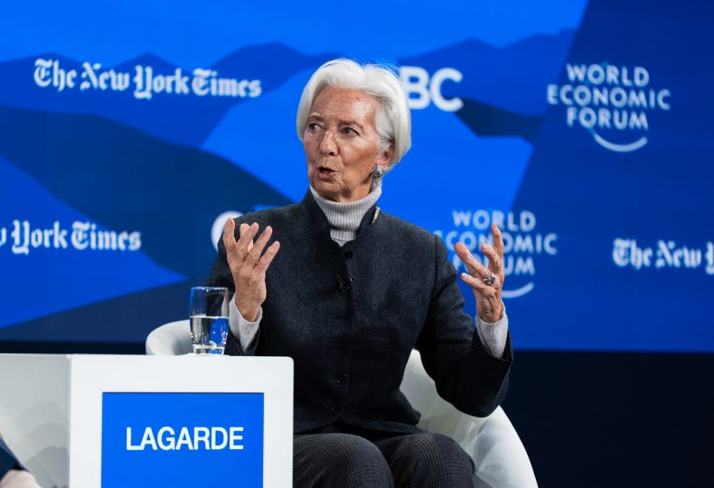 Christine Lagarde, presidente do BCE em Davos (Suíça)/Foto: World Economic Forum