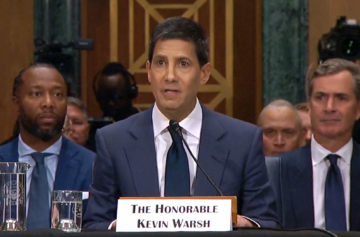 Kevin Warsh durante a audição no Senado dos EUA