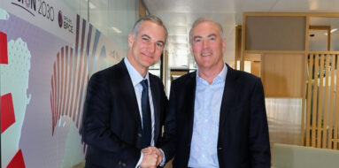 O presidente Grupo BPCE, Nicolas Namias e o CEO do Novo Banco Mark Bourke (Foto/Novo Banco)