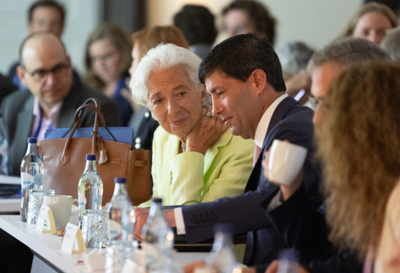 Christine Lagarde, presidente do BCE e Kevin Warsh, presidente da FED/Foto: BCE