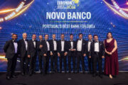 A equipa do novobanco na cerimónia da passada quinta-feira, dia 16 de julho em Londres