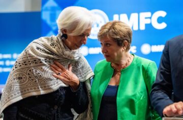 Christine Lagarde, presidente do BCE e Kristalina Georgieva presidente do FMI/Foto: FMI
