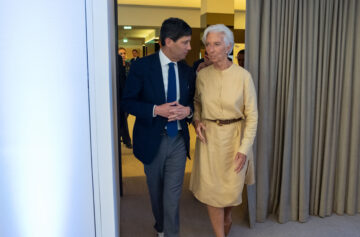 Kevin Warsh, presidente da Reserva Federal e Christine Lagarde, presidente do BCE em Sintra/Foto: BCE