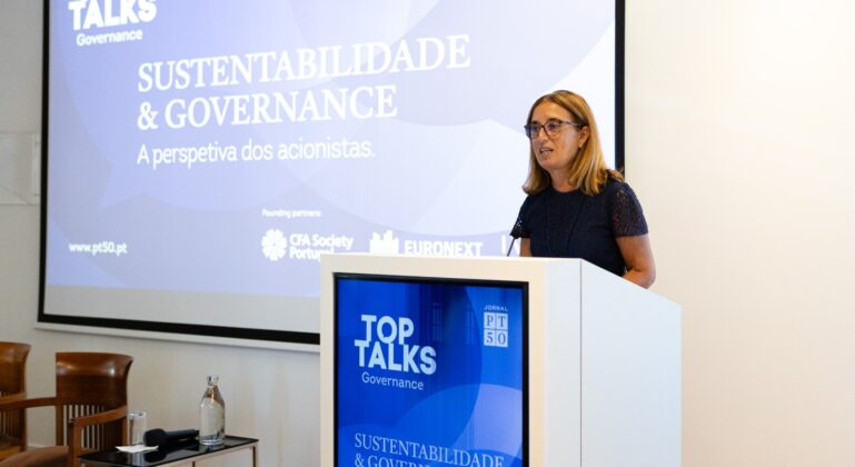 Isabel Ucha, CEO da Euronext Lisboa, nas Top Talks/Foto: Melissa Dores