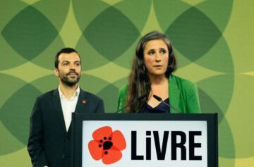 Jorge Pinto e Isabel Mendes Lopes, co-porta-vozes do Livre | Foto: Isabel Mendes Lopes via Instagram