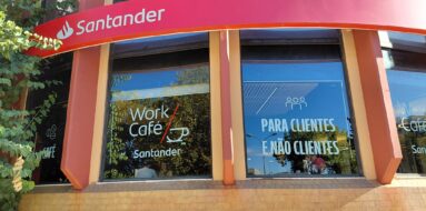 O Santander abriu o seu décimo WorkCafé em Portugal na Quinta das Palmeiras em OeirasFoto Santander